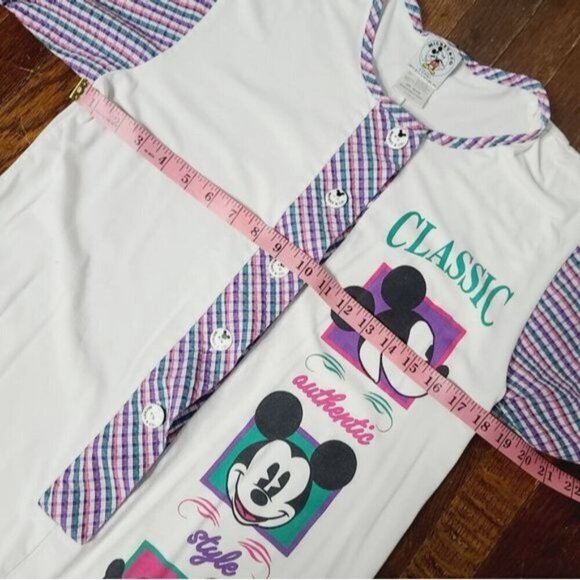 Vintage 90s Mickey & Co Sporty Mickey Mouse Romper Pajamas - Picture 10 of 16
